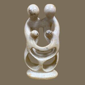 Soapstone carving, "Family of 4"  Sculpture, from Africa